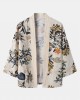 Mens Tropical Floral Print Kimono Holiday Two Pieces Outfits