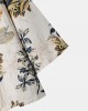 Mens Tropical Floral Print Kimono Holiday Two Pieces Outfits