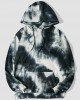 Men Tie dye Kangaroo Pocket Long Sleeve Casual Hooded Sweatshirt