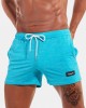 Mens Sport Solid Color Quick Dry Pocket Drawstring Shorts