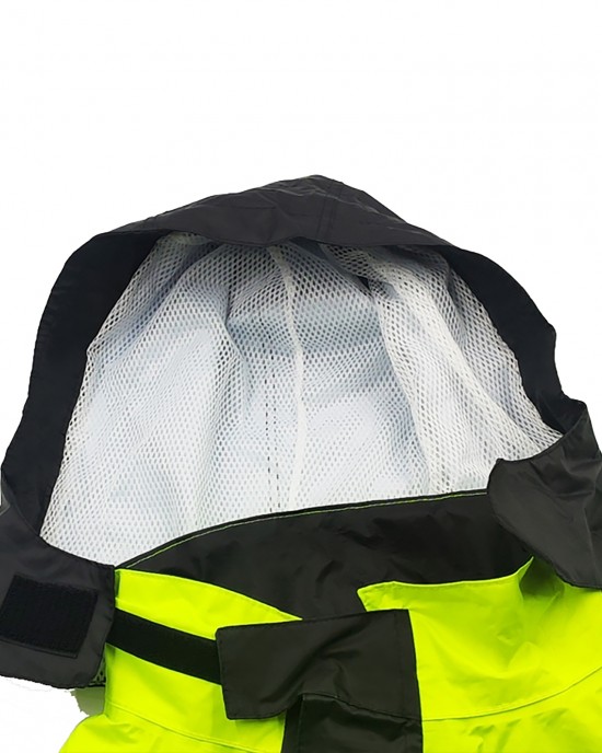 30cm Length Motorcycle Waterproof Breathable Protective Split Reflective Raincoat Suit for Cycling