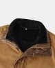 Mens Vintage Solid Color Warm Mid  Length Woolen Coats With Pocket