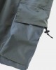 Mens Casual Big Pocket Drawstring Cargo Shorts