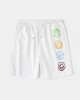 Mens Funny Smile Pattern Elastic Waist Casual Shorts