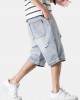 Mens Casual Hole Designed Denim Shorts